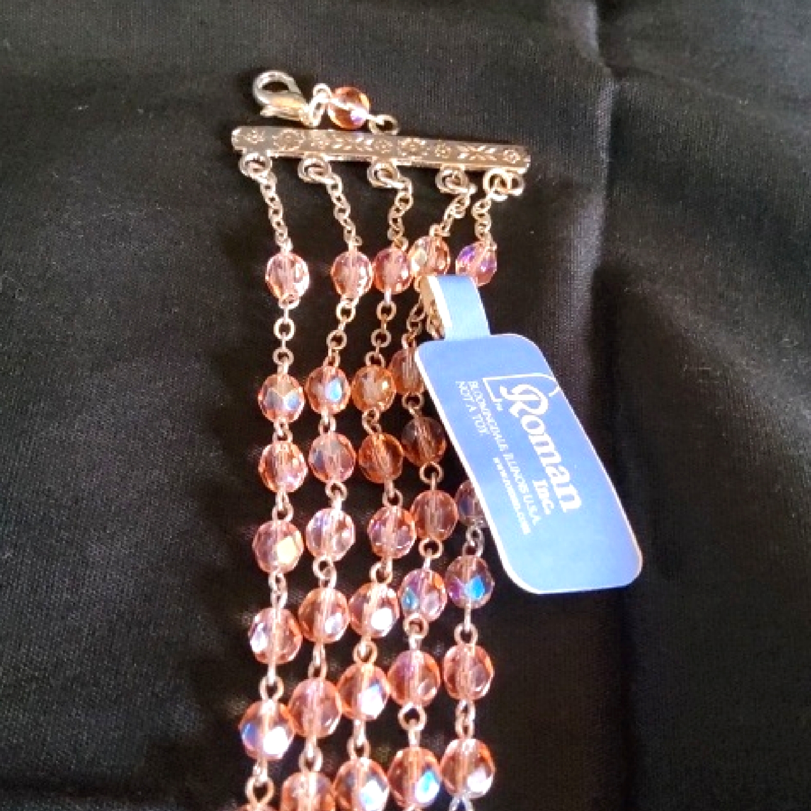 Nwt Roman 5 Strand Crystal Bracelet Czech 28$